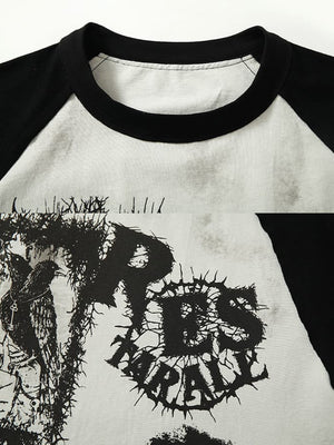 Raglan Graphic T-Shirt – Ausschnitt und Print im Detail | XoKool