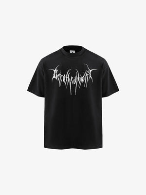 Black Tribal Back Print T-Shirt – Front flat lay | XoKool