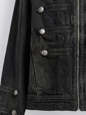 Military Band Jacke – Frontknöpfe und Tasche im Detail | XoKool