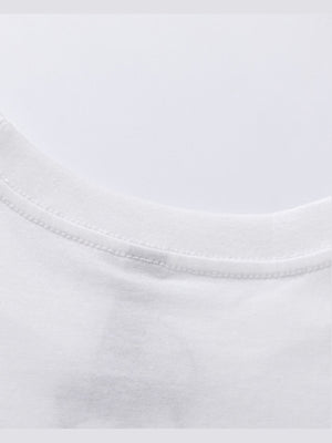 Camiseta sin mangas – blanco, detalle del cuello | XoKool