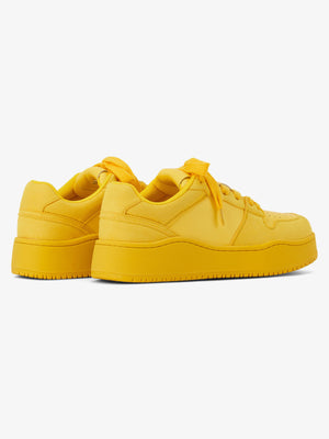 Chunky low top sneakers – Yellow, pair back 3/4 | XoKool