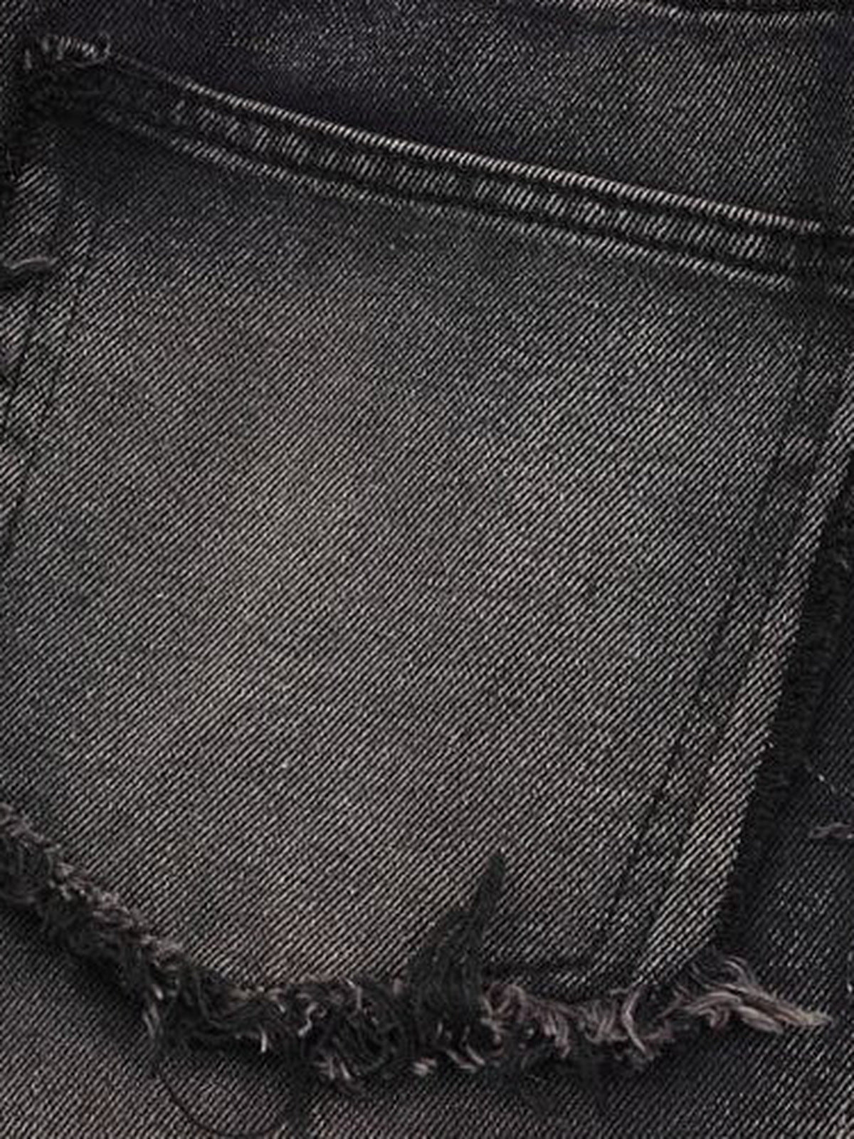 Frayed Wide Leg Jeans – back pocket close-up | XoKool
