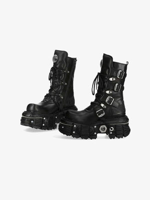 Gothic Plateau-Boots – Paar, schräge Ansicht | XoKool