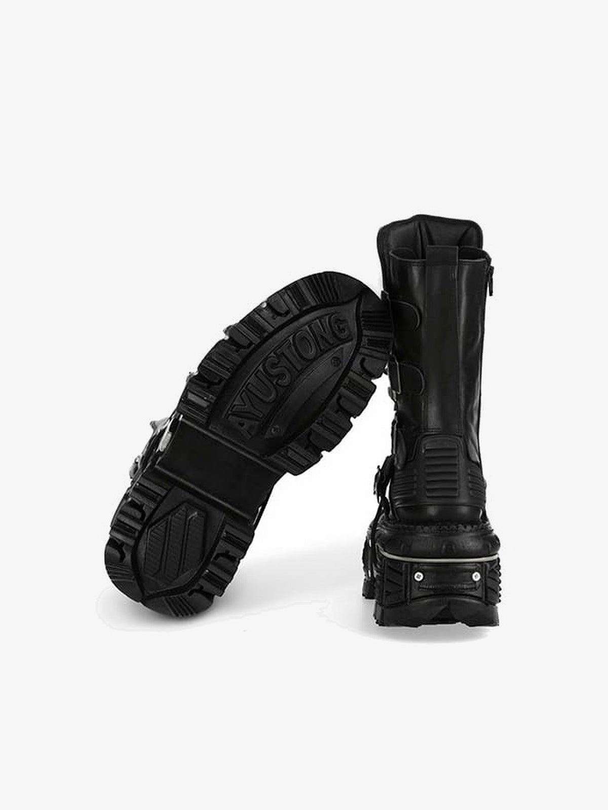 Gothic Plateau-Boots – Sohle und Rückansicht | XoKool