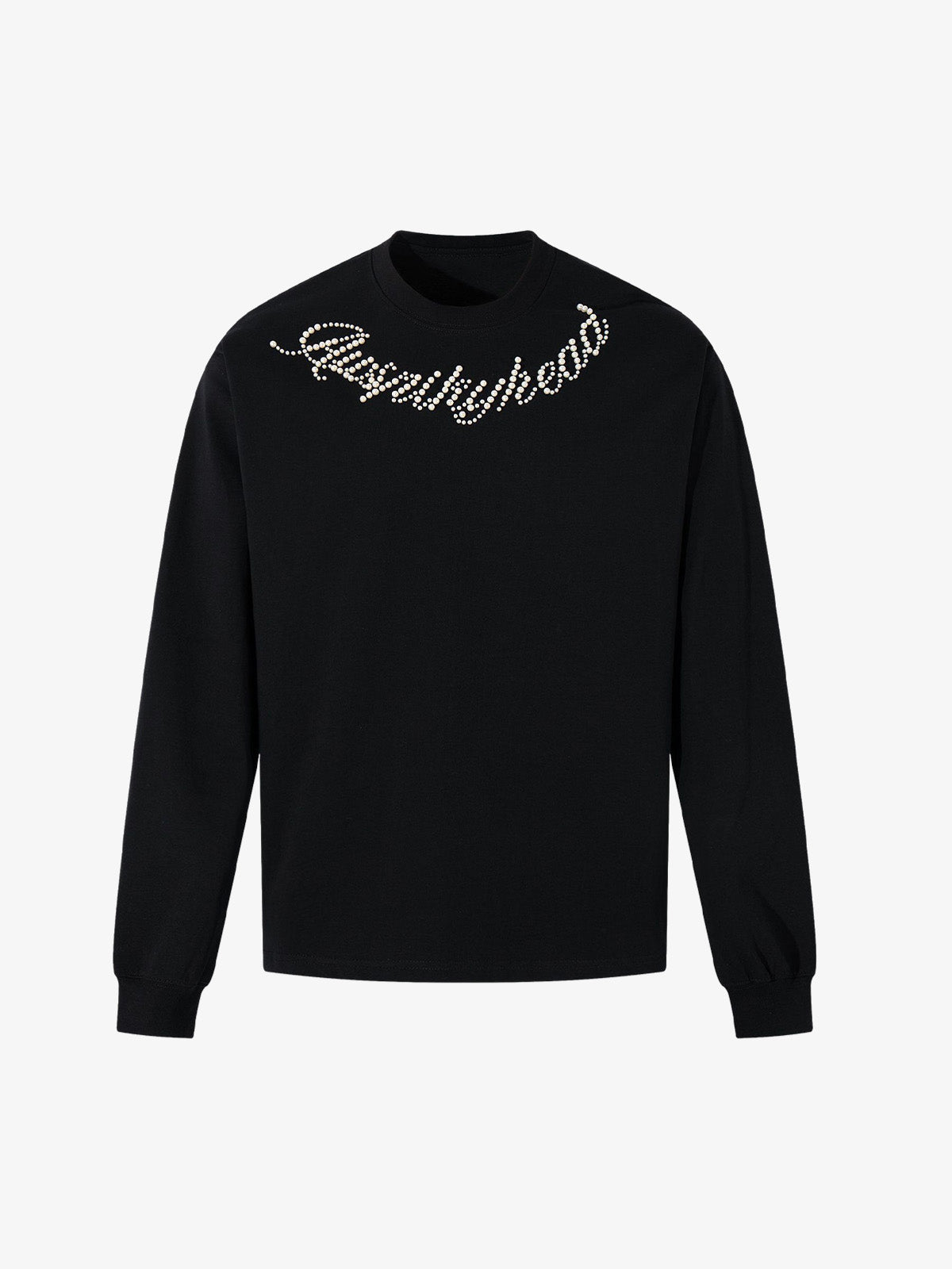 Sparkling Embellished Beaded Long Sleeve T-Shirt