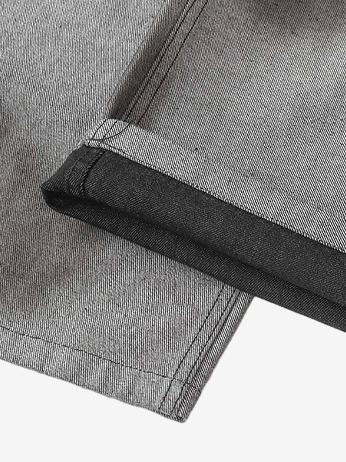 Two tone baggy jeans – hem close-up | XoKool