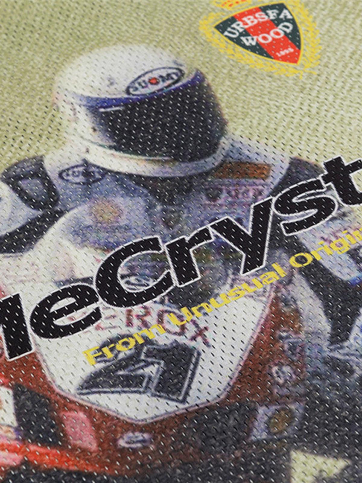 Motorcycle Racing Character Print Short-Sleeved T-Shirt - image 5