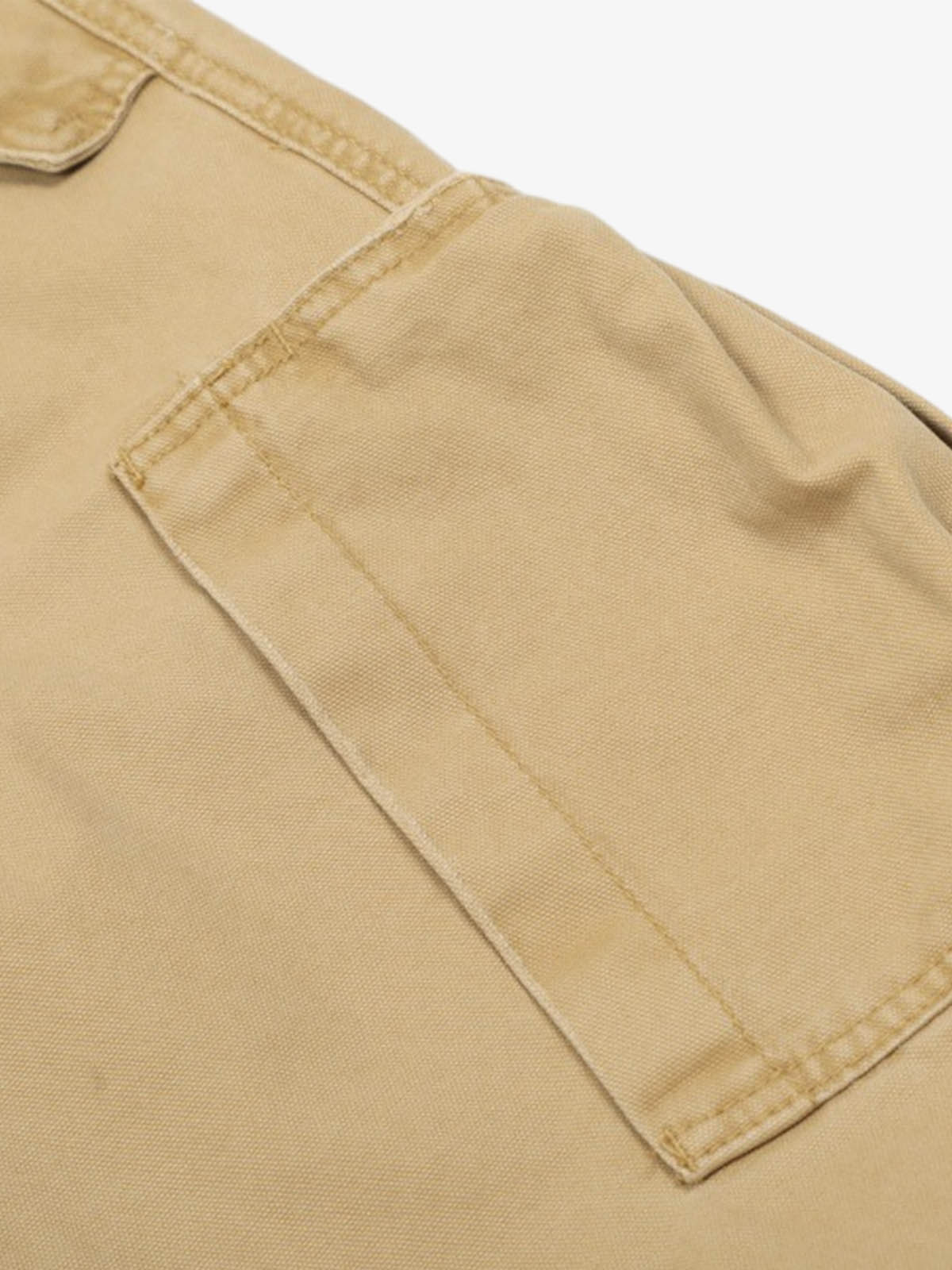 Cotton Hole Patch Pleated Multi-Pocket Cargo Casual Pants - image 3