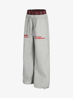Retro Double Waist Loose Wide-Leg Pants - thumbnail 4