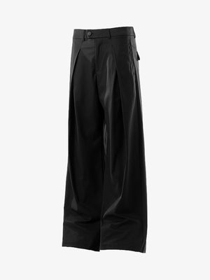 Pleated Drape Bootcut Suit Pants - thumbnail 8