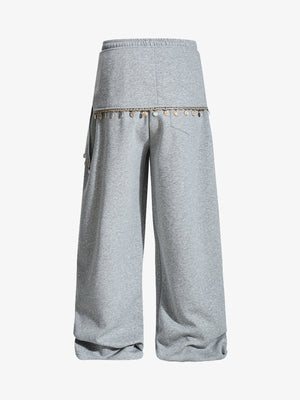 Street Detachable Flap Lace-up Jogger Pants - thumbnail 3