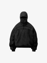 Fleece Retro Zipper Eye-Hood Design Hooded Sweatshirt