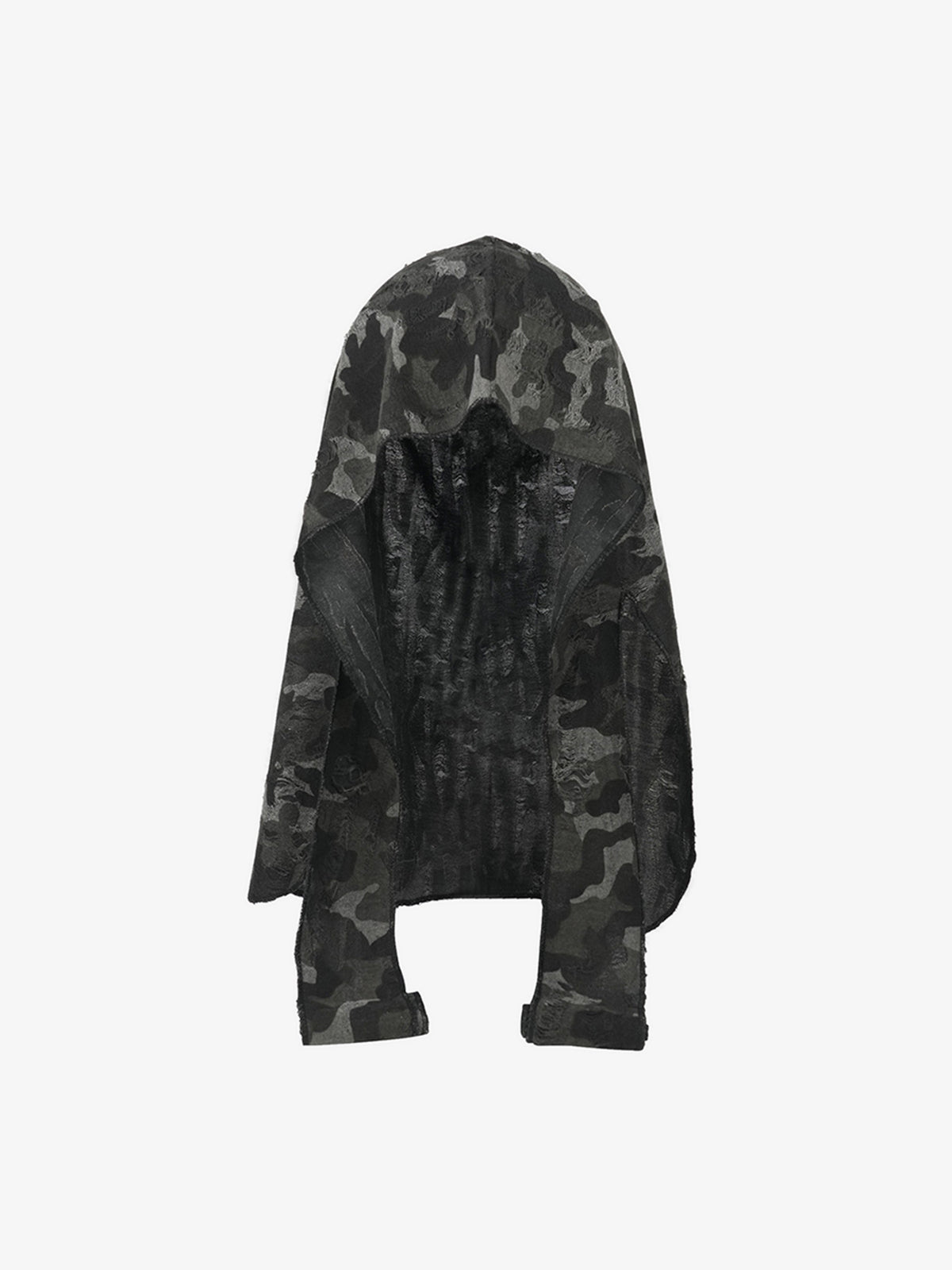 Dark Punk Camouflage Hooded Cape