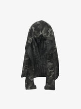 Dark Punk Camouflage Hooded Cape