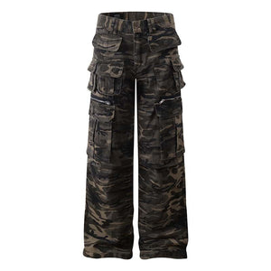 Functional Camouflage Multi-Pocket Work Pants - thumbnail 7