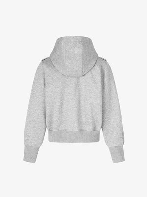Camo Zip Hoodie – Grau, Rückansicht | XoKool