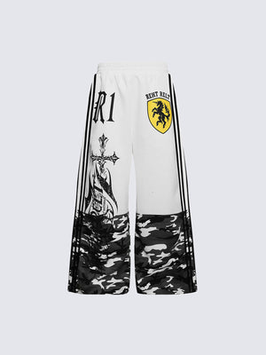 Camo Jogginghose – Weiß, Vorderansicht | XoKool