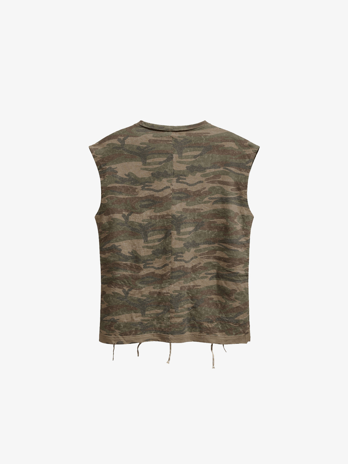 Camiseta sin mangas de camuflaje con número estampado – Camuflaje, vista trasera | XoKool