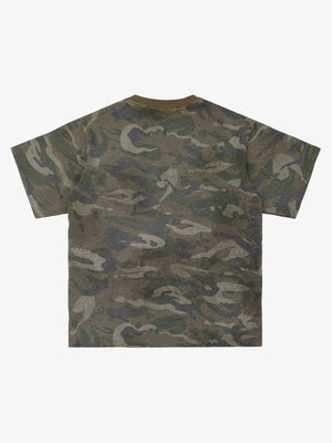 Camo tee – back view, flat | XoKool