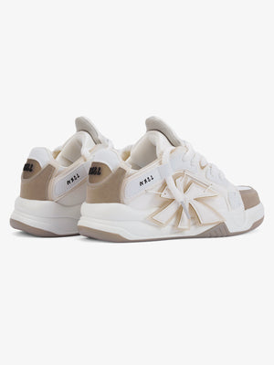Lime green skate sneakers – Cream, pair back-side | XoKool
