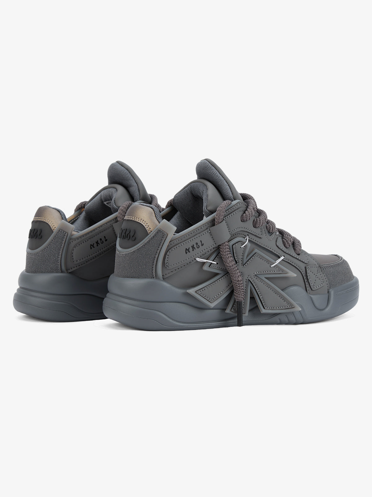 Lime green skate sneakers – Grey, pair | XoKool