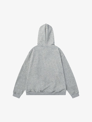 Cat ear hoodie – Grey, back view | XoKool