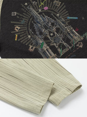Cathedral Raglan Long Sleeve Tee – print and sleeve close-up | XoKool