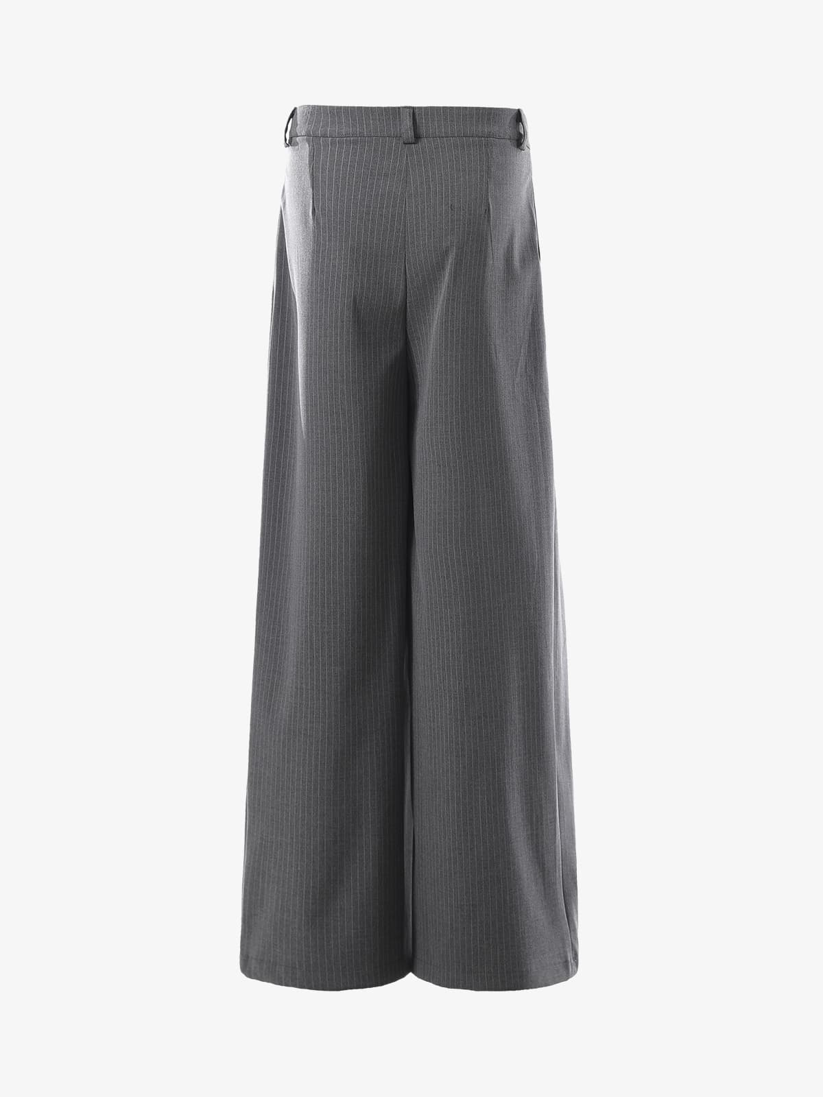 Retro Structured Asymmetric Baggy Pants - image 4