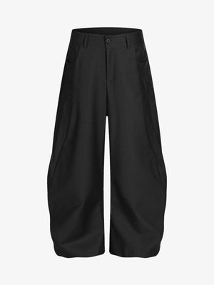 Drape Cleanfit Pleated Barrel Suit Pants - thumbnail 1