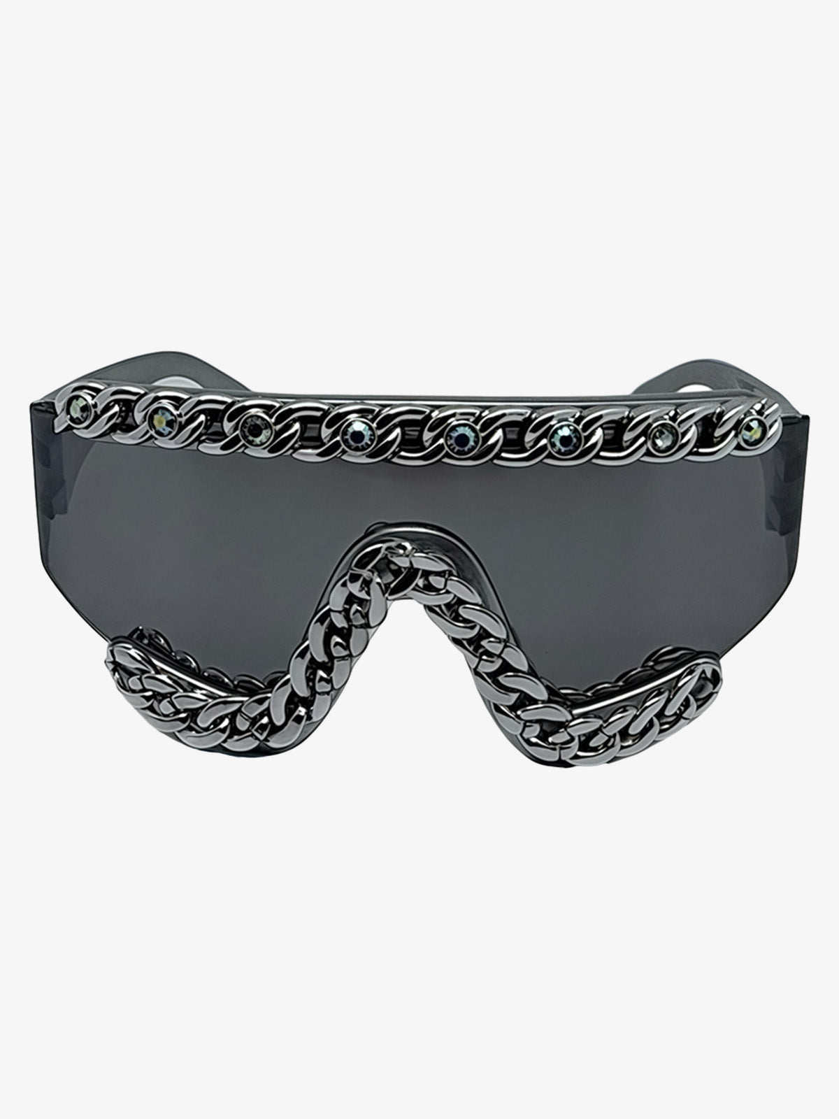Shield Sonnenbrille – Dunkelgrau, Vorderansicht | XoKool
