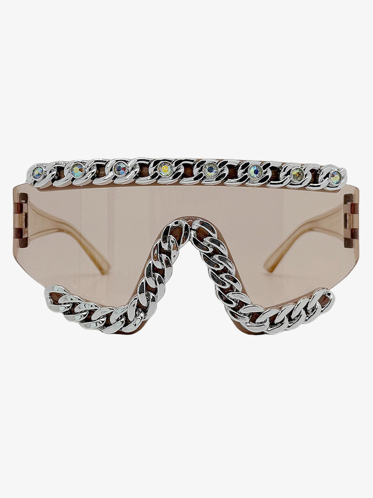 Shield Sonnenbrille – beiges Glas, Vorderansicht | XoKool