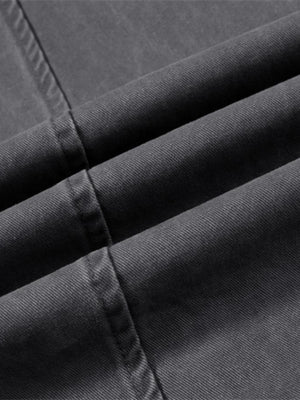 Graue Cargohose – Nahaufnahme des Twill-Stoffs | XoKool