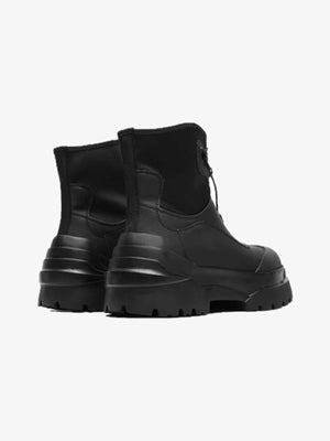 Toggle ankle boots – Black, back view | XoKool