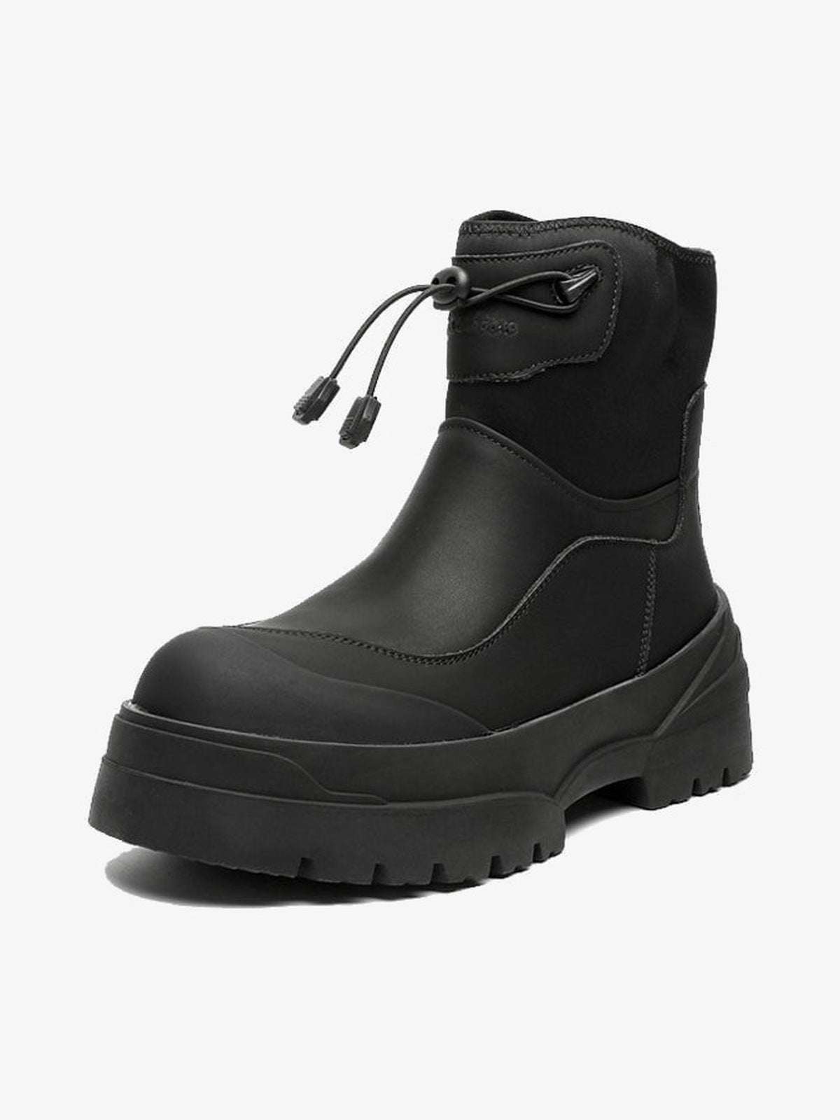 Toggle ankle boots – Black, side view | XoKool