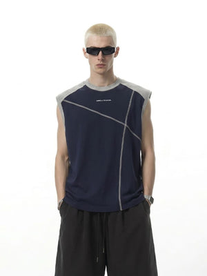 Camiseta sin mangas color block – vista de detalle | XoKool