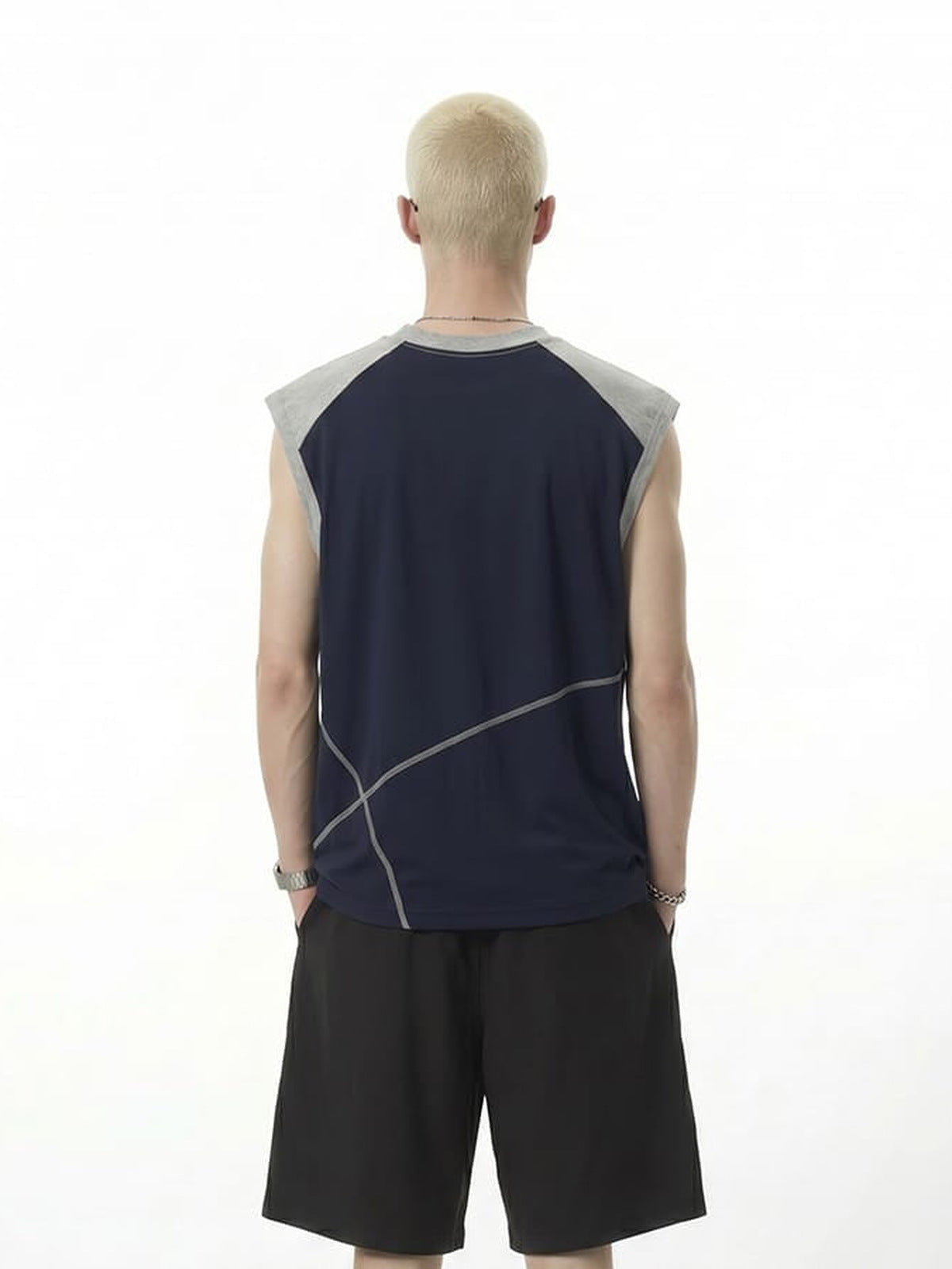 Camiseta sin mangas color block – vista de detalle | XoKool