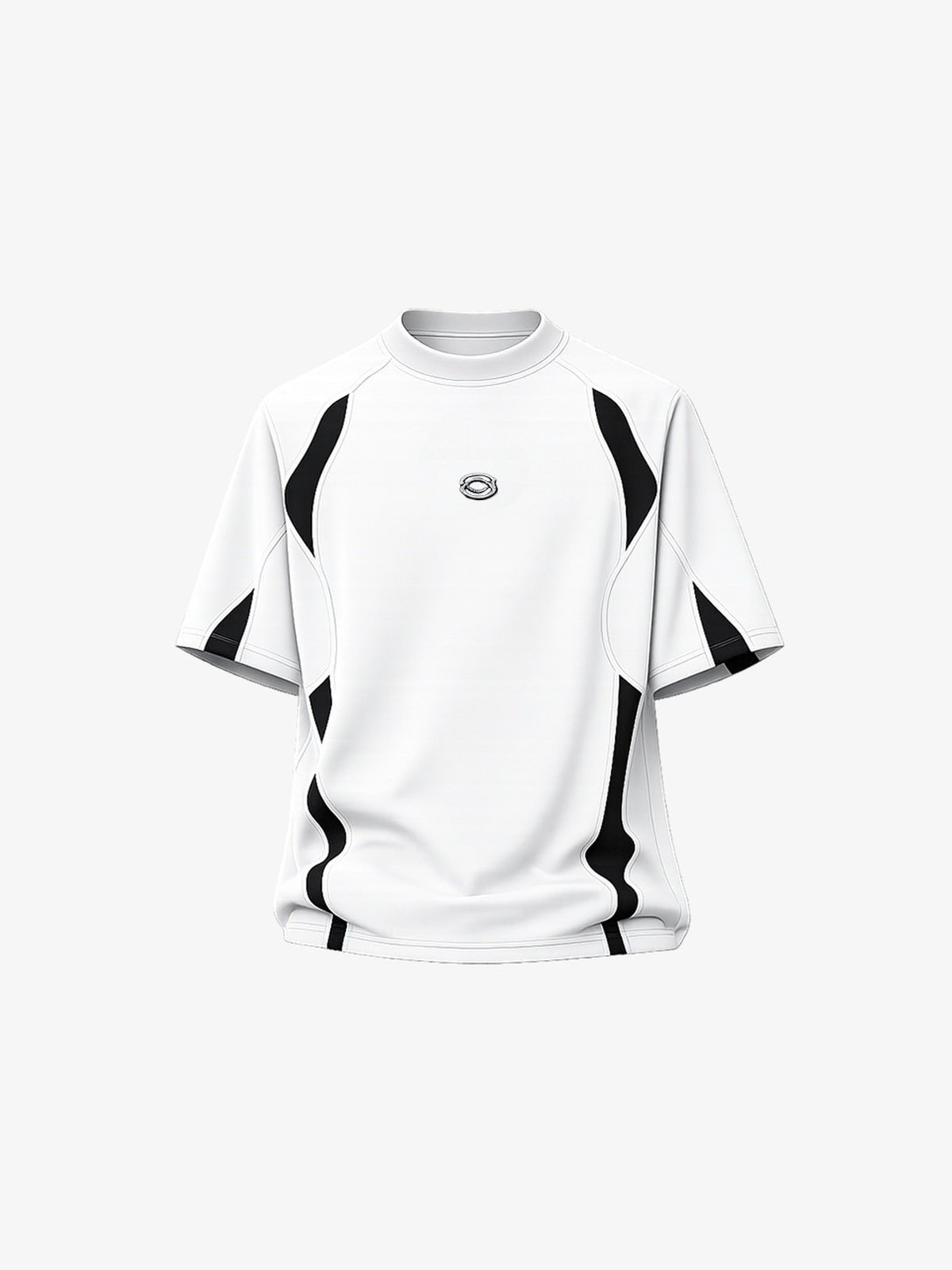 Color block sport tee – White, front view | XoKool
