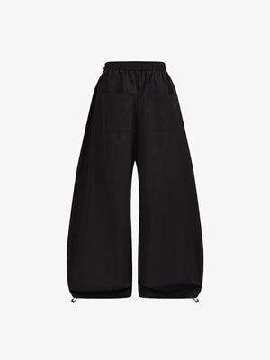 Colorblock track pants – Black, back view | XoKool