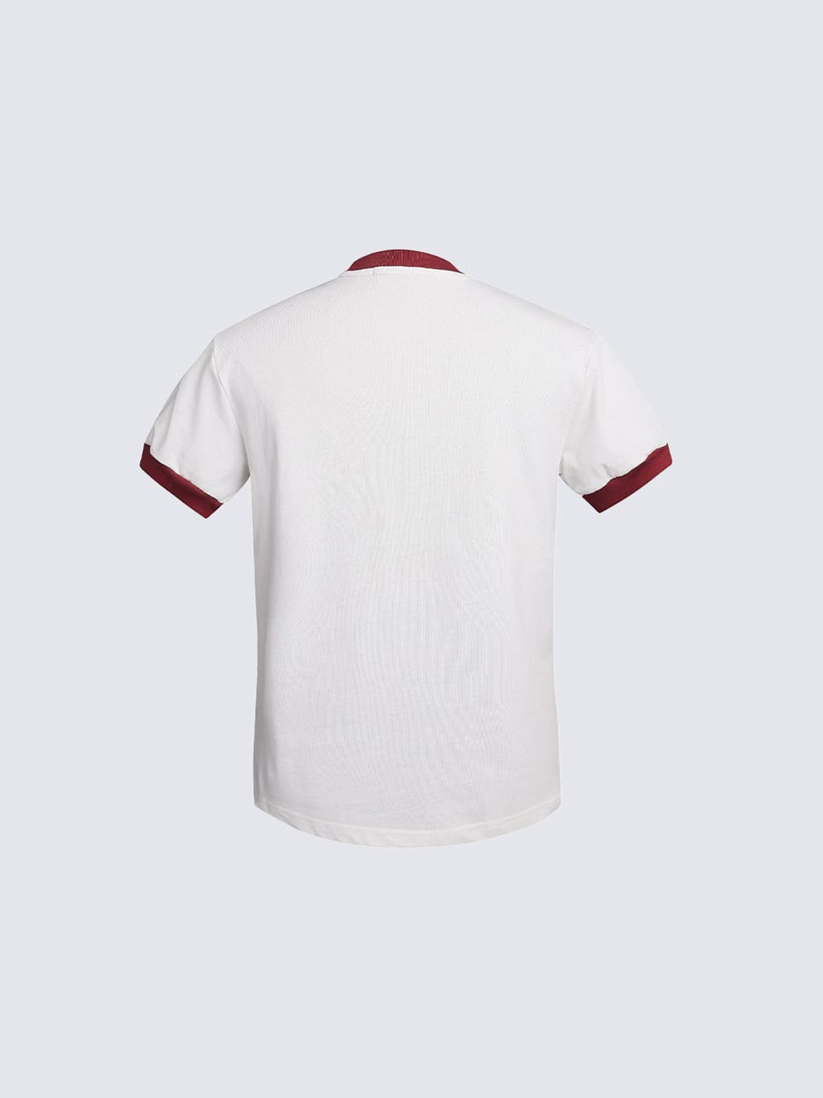 Contrast ringer tee – White, back | XoKool