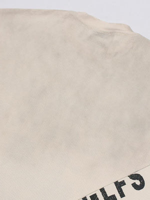 Camiseta de manga larga tipo waffle – detalle del efecto lavado en el hombro | XoKool