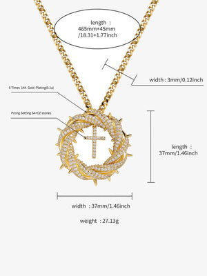 Dornenkronen-Kette – Gold, Größentabelle | XoKool