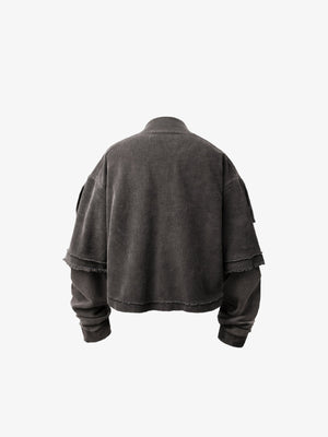 Cropped sweatshirt – back view | XoKool