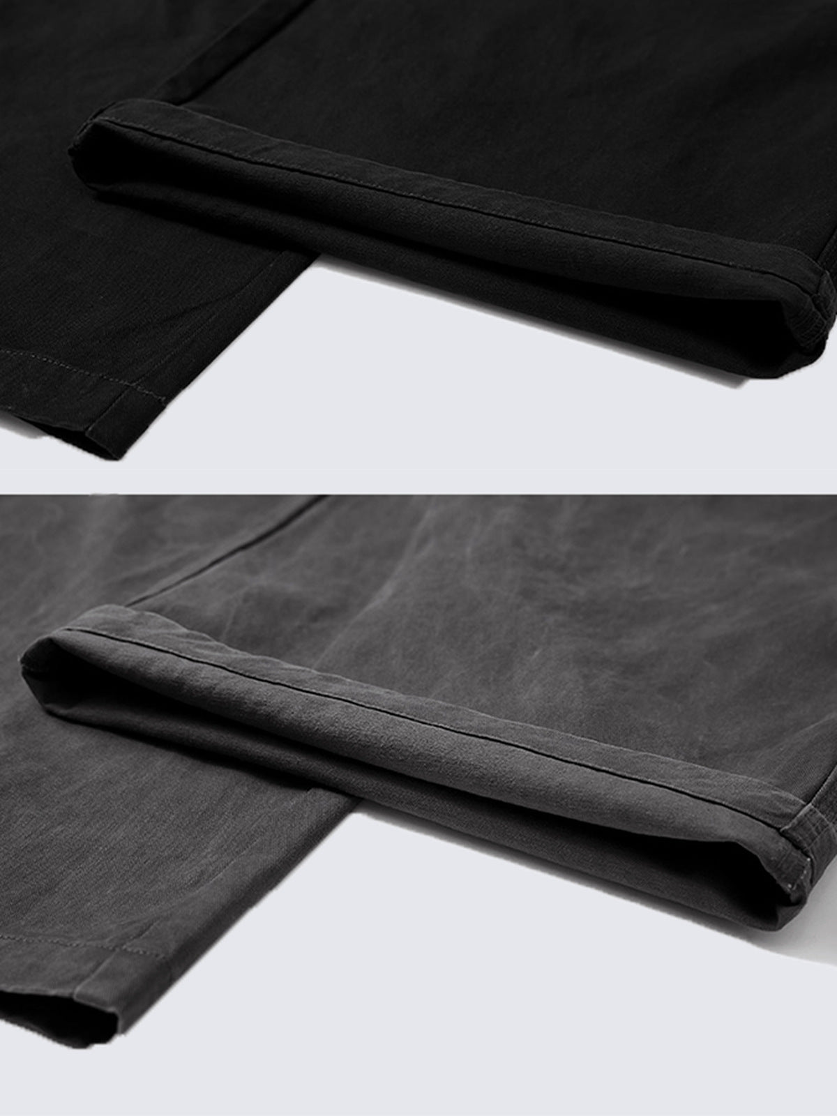 Cross print cargo pants – Hem close-up | XoKool
