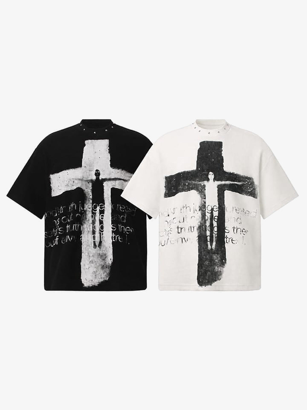 Cross T Shirt – Black and White, both colors | XoKool