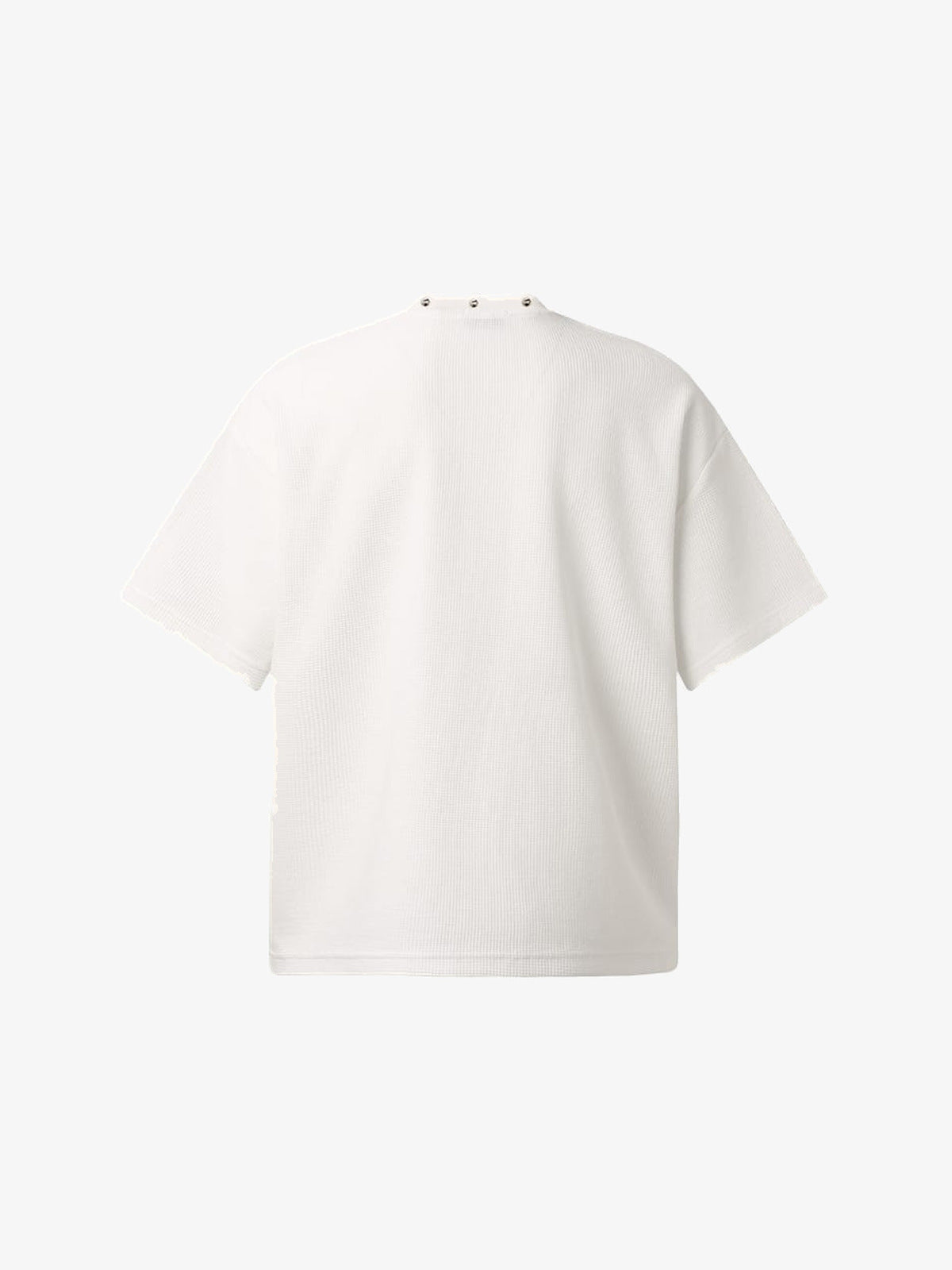 Cross T Shirt with Studded Neckline – White, back | XoKool