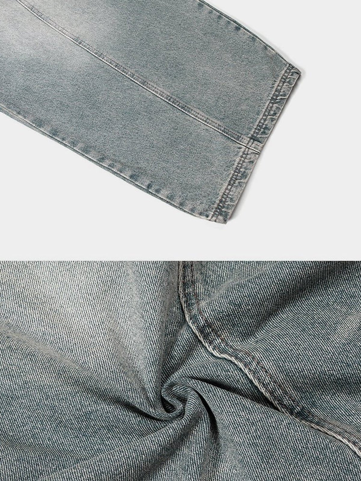 Jeans curvos – detalle del bajo y la tela | XoKool