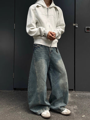 Jeans curvos – en modelo, vista frontal | XoKool