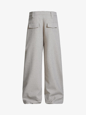Tie Detail Relaxed Fit Draped Suit Pants - thumbnail 3