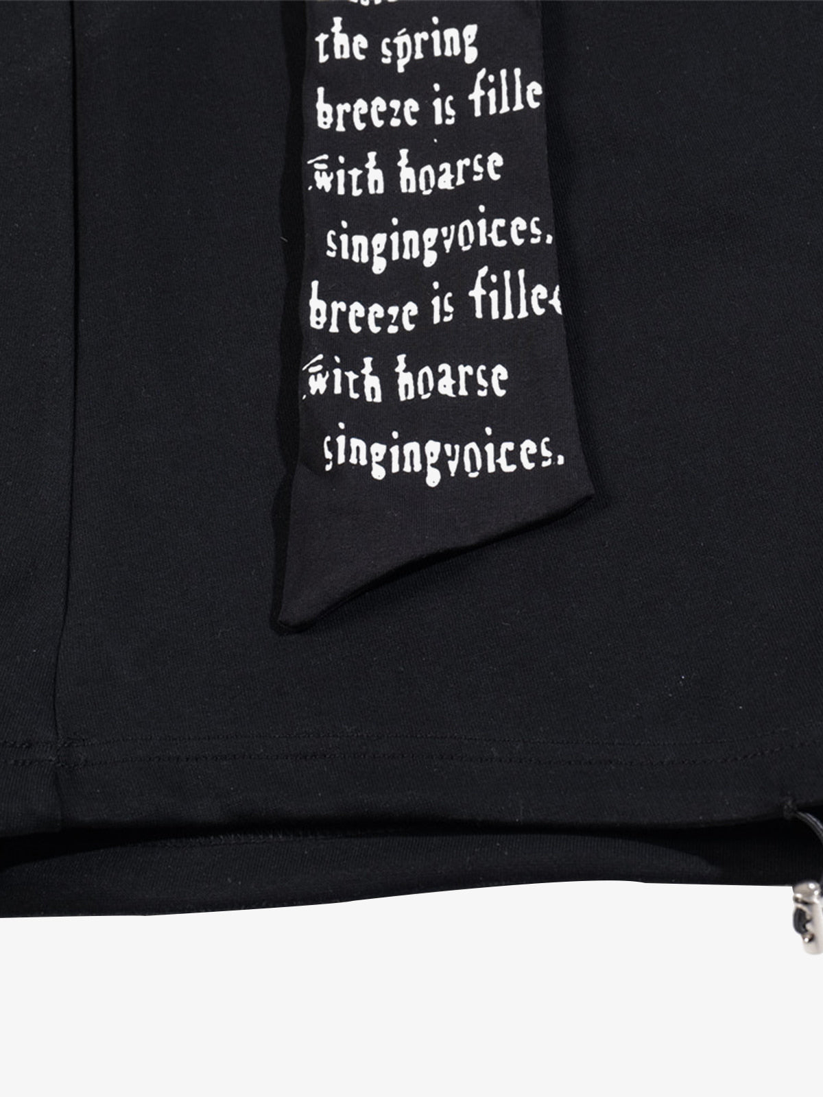 Dark Street Character Print Waist Strap Detail Barrel Pants - image 8