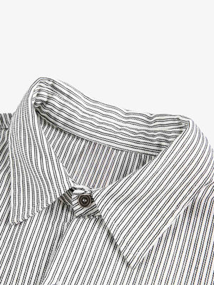 Street Dark Print Striped Long Sleeve Shirt - thumbnail 3